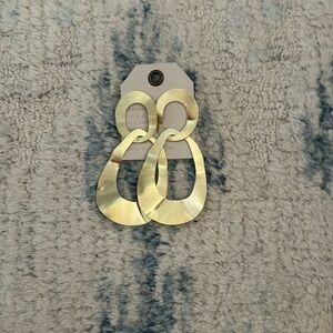 Anthropologie Large Circle drop earrings